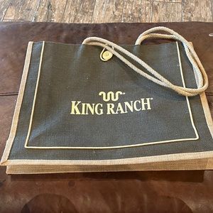💥New with tags💥 King Ranch canvas bag about 18” w x 14 h x 6 d